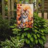 Raas Cat in Fall Leaves Garden Flag Mailbox Flag Decorative Yard Flag Banner Outside Patio Artwork Yard Flower Beds, Garden Size, Multicolor