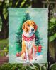 English Foxhound Christmas Garden Flag Mailbox Flag Decorative Yard Flag Banner Outside Patio Artwork Yard Flower Beds, Garden Size, Multicolor