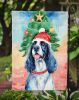 English Setter Christmas Garden Flag Mailbox Flag Decorative Yard Flag Banner Outside Patio Artwork Yard Flower Beds, Garden Size, Multicolor