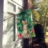 Bengal Cat By the Christmas Tree House Flag Large Porch Sleeve Pole Decorative Outside Yard Banner Artwork Wall Hanging, Polyester, House Size