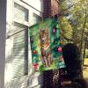 Sokoke Cat By the Christmas Tree House Flag Large Porch Sleeve Pole Decorative Outside Yard Banner Artwork Wall Hanging, Polyester, House Size