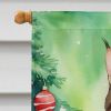 Sokoke Cat By the Christmas Tree House Flag Large Porch Sleeve Pole Decorative Outside Yard Banner Artwork Wall Hanging, Polyester, House Size