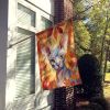 Sphynx Cat in Fall Leaves House Flag Large Porch Sleeve Pole Decorative Outside Yard Banner Artwork Wall Hanging, Polyester, House Size, Multicolor