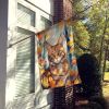Sokoke Cat in Fall Leaves House Flag Large Porch Sleeve Pole Decorative Outside Yard Banner Artwork Wall Hanging, Polyester, House Size, Multicolor