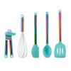 Farberware 5-piece Iridescent and Aqua Kitchen Tool and Gadget Set