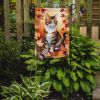 American Polydactyl Cat in Fall Leaves Garden Flag Mailbox Flag Decorative Yard Flag Banner Outside Patio Artwork Yard Flower Beds, Garden Size