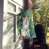 Turkish Van Cat By the Christmas Tree House Flag Large Porch Sleeve Pole Decorative Outside Yard Banner Artwork Wall Hanging, Polyester, House Size