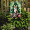Owyhee Bob Cat By the Christmas Tree Garden Flag Mailbox Flag Decorative Yard Flag Banner Outside Patio Artwork Yard Flower Beds, Garden Size