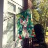 Donskoy Don Sphynx Cat By the Christmas Tree House Flag Large Porch Sleeve Pole Decorative Outside Yard Banner Artwork Wall Hanging, Polyester