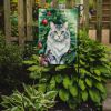 American Curl Cat By the Christmas Tree Garden Flag Mailbox Flag Decorative Yard Flag Banner Outside Patio Artwork Yard Flower Beds, Garden Size