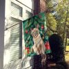 Tonkinese Cat By the Christmas Tree House Flag Large Porch Sleeve Pole Decorative Outside Yard Banner Artwork Wall Hanging, Polyester, House Size