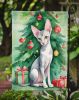 Oriental Shorthair Cat By the Christmas Tree Garden Flag Mailbox Flag Decorative Yard Flag Banner Outside Patio Artwork Yard Flower Beds, Garden Size