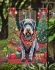 German Wirehaired Pointer Christmas Garden Flag Mailbox Flag Decorative Yard Flag Banner Outside Patio Artwork Yard Flower Beds, Garden Size