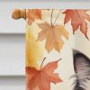 Ragdoll Cat in Fall Leaves House Flag Large Porch Sleeve Pole Decorative Outside Yard Banner Artwork Wall Hanging, Polyester, House Size, Multicolor