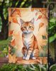Suphalak Cat in Fall Leaves Garden Flag Mailbox Flag Decorative Yard Flag Banner Outside Patio Artwork Yard Flower Beds, Garden Size, Multicolor
