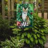 Oregon Rex Cat By the Christmas Tree Garden Flag Mailbox Flag Decorative Yard Flag Banner Outside Patio Artwork Yard Flower Beds, Garden Size