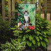 Manx Cat By the Christmas Tree Garden Flag Mailbox Flag Decorative Yard Flag Banner Outside Patio Artwork Yard Flower Beds, Garden Size, Multicolor