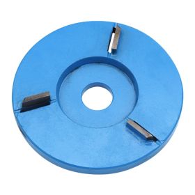 Meterk Six Teeth Power Wood Carving Disc Tool Milling Cutter For 16mm Aperture Angle Grinder Power Tool Accessories (Color: Blue)