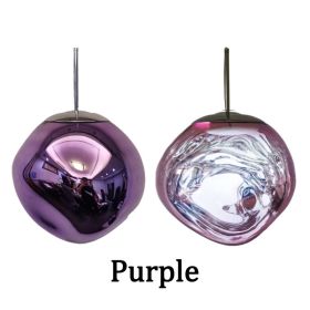 Nordic Loft Lava LED Pendant Lights Modern Design PVC Lighting Living Room Lamp Diningroom Bar Loft Restaurant Hanging Lights (Body Color: Purple, size: 40CM)